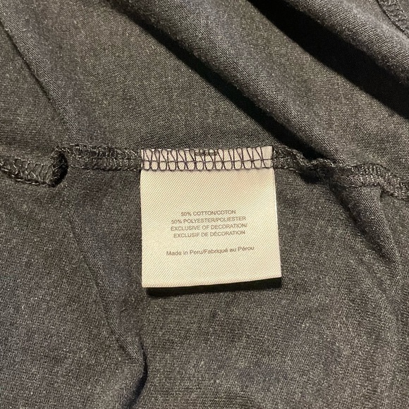 Tory Burch Short Sleeve Top With Velvet Lace Grey XS - Picture 5 of 6